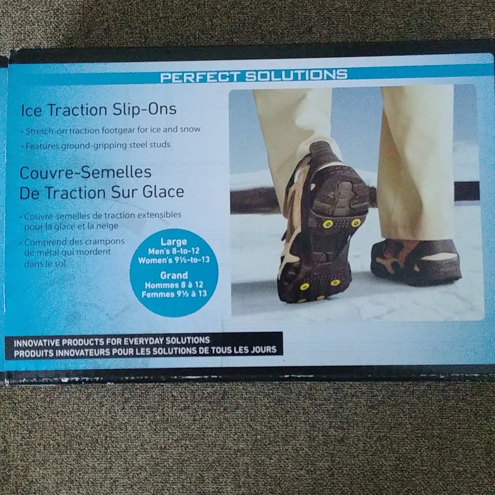 NWT ICE TRACTION SLIP-ON FOOTGEAR FOR ICE AND SNOW - Picture 4 of 9